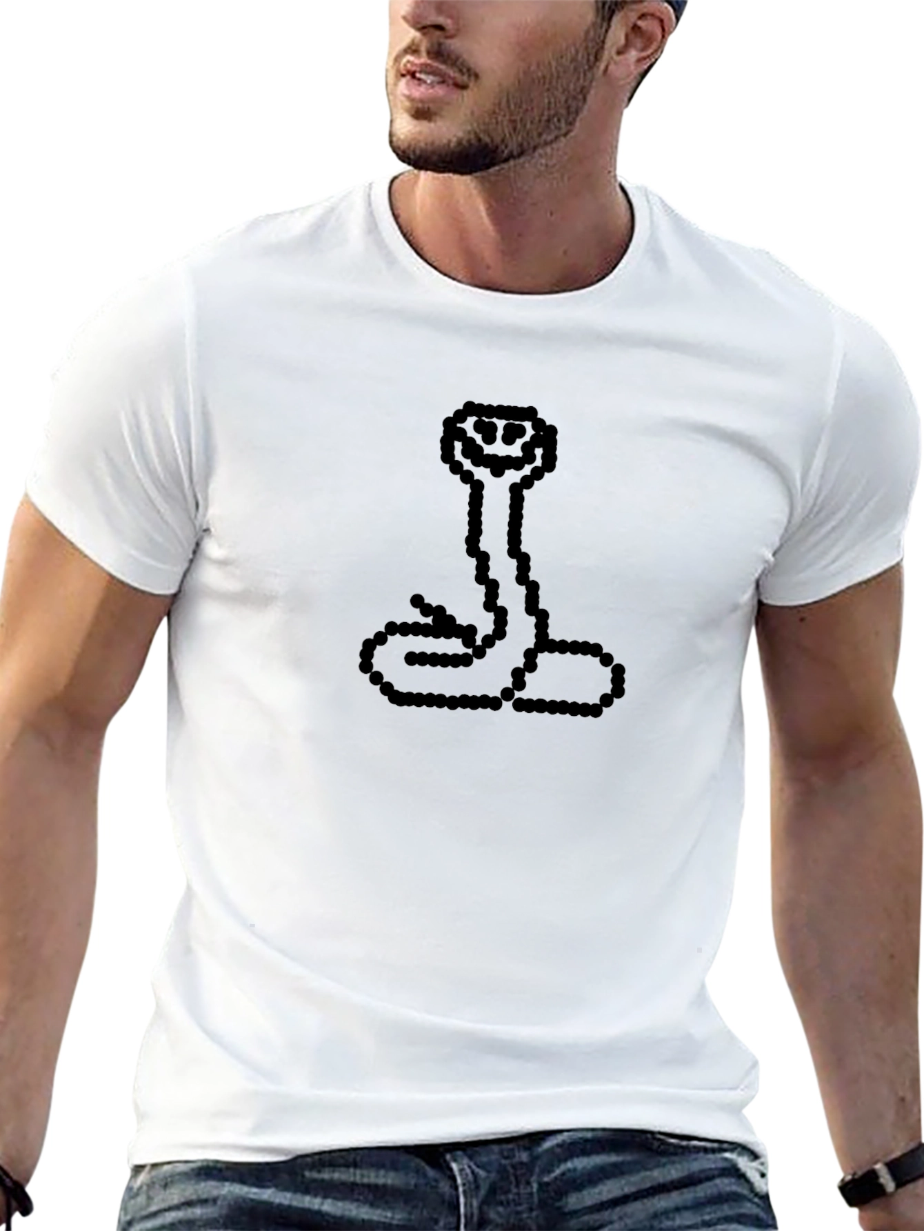 Pixel Cobra Graphic Tee - Black