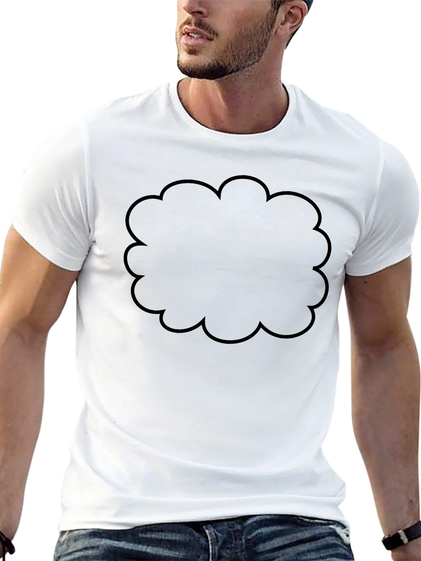 Black Cloud Graphic Mens T-Shirt