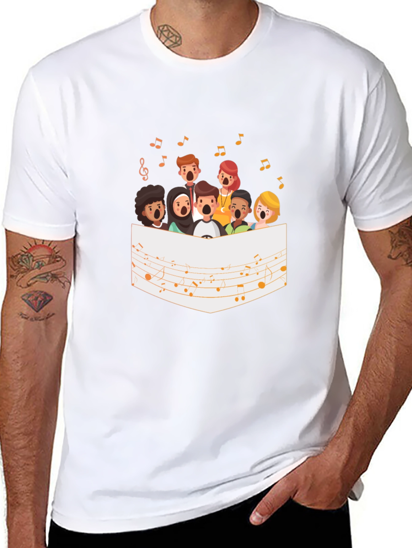 Choir Graphic Tee - Black