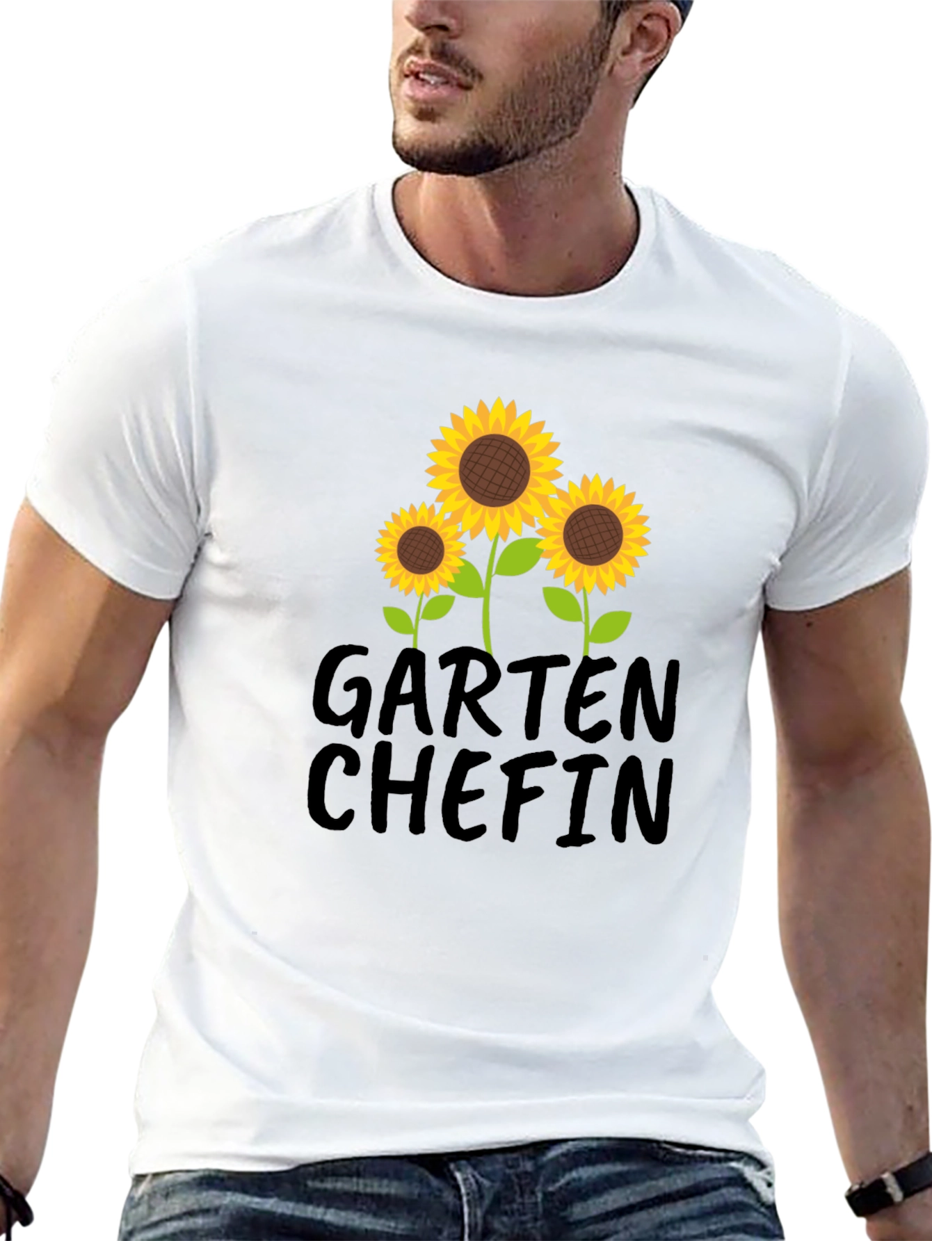 Garten Chefin Sunflower Graphic T-Shirt - Black