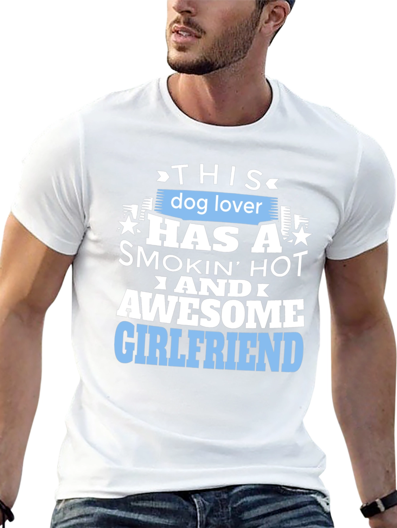 Dog Lover Awesome Girlfriend Graphic Tee