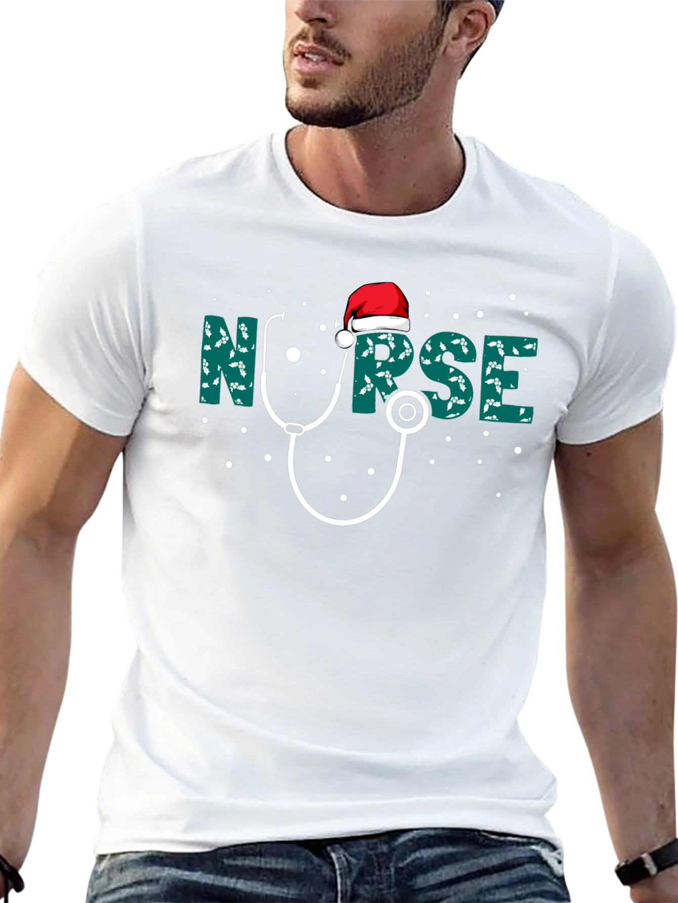 Nurse Christmas T-Shirt Holiday