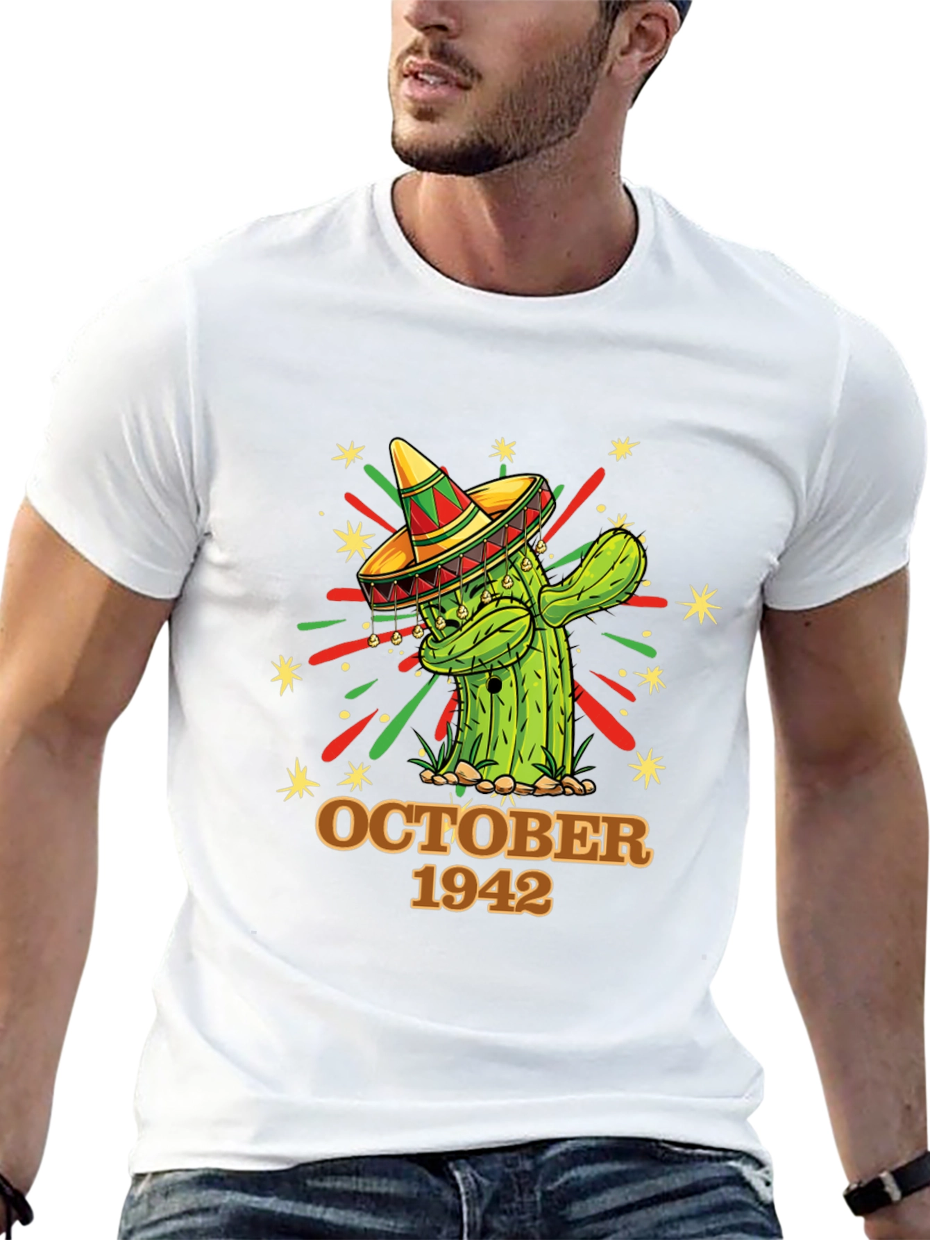 October 1942 Cactus Sombrero Graphic Tee