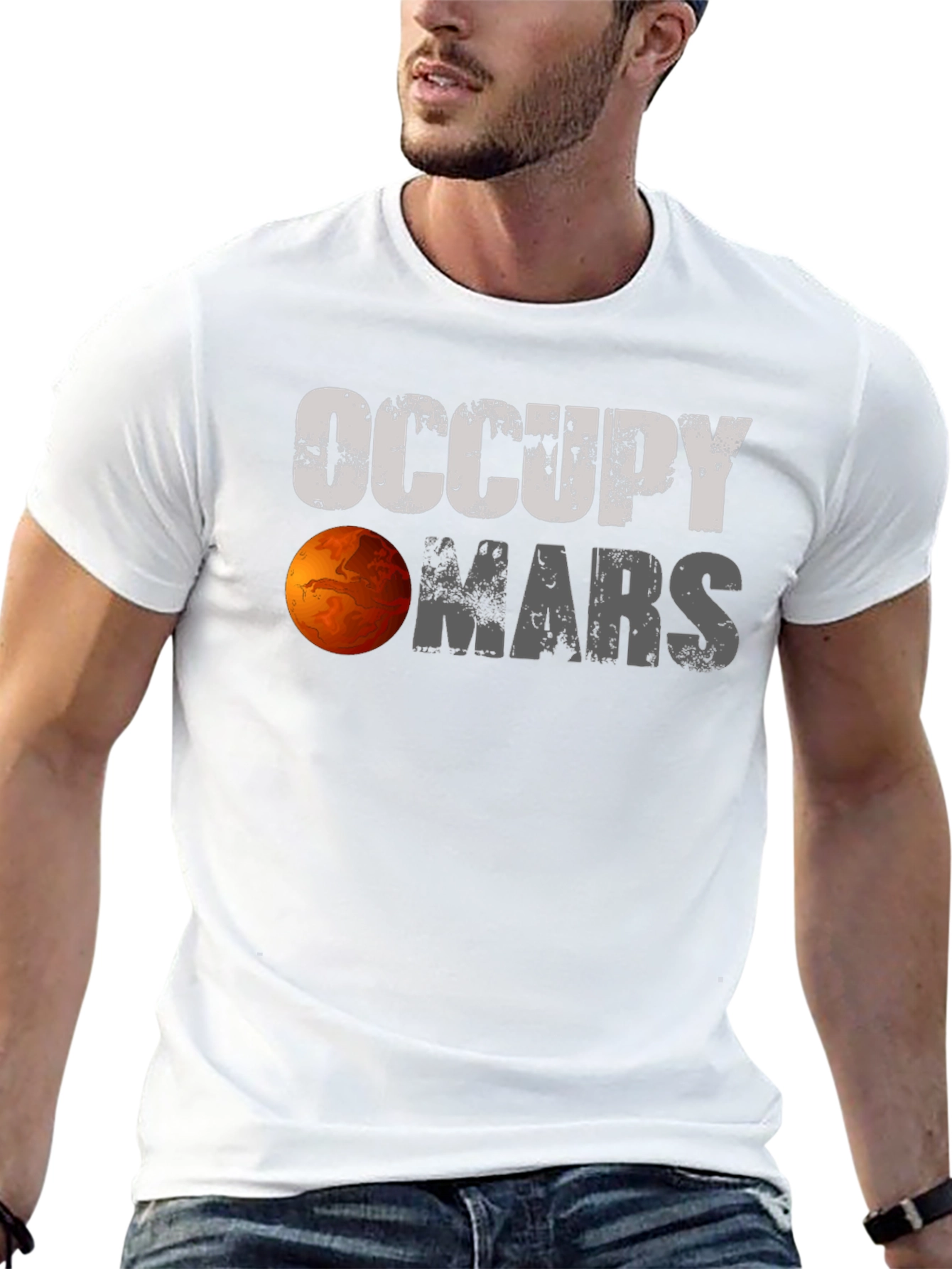 Occupy Mars Graphic Tee - Sci-Fi Style!