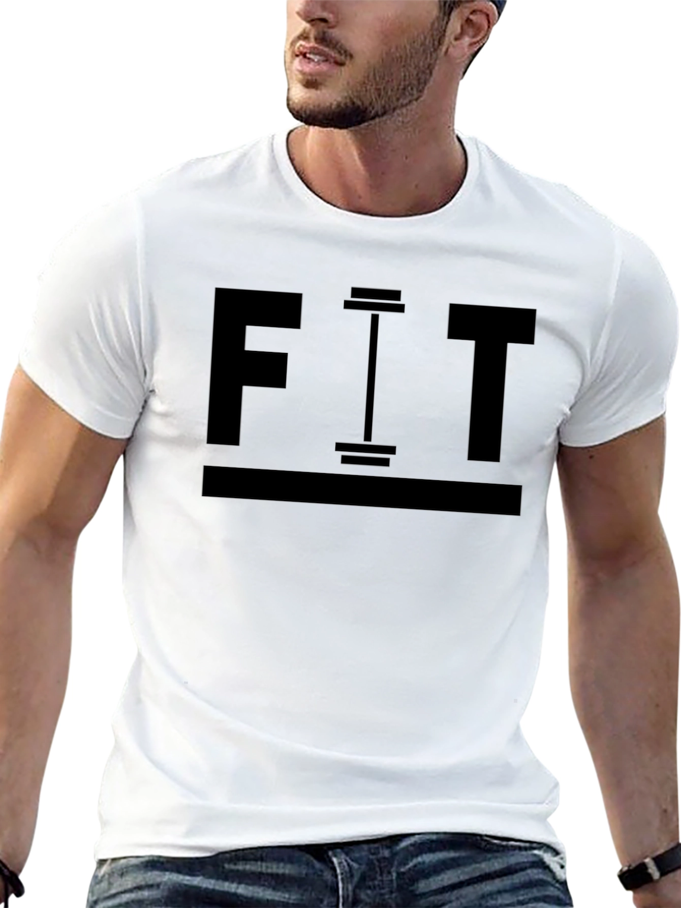 FIT Workout Graphic Tee - Mens Gym Shirt