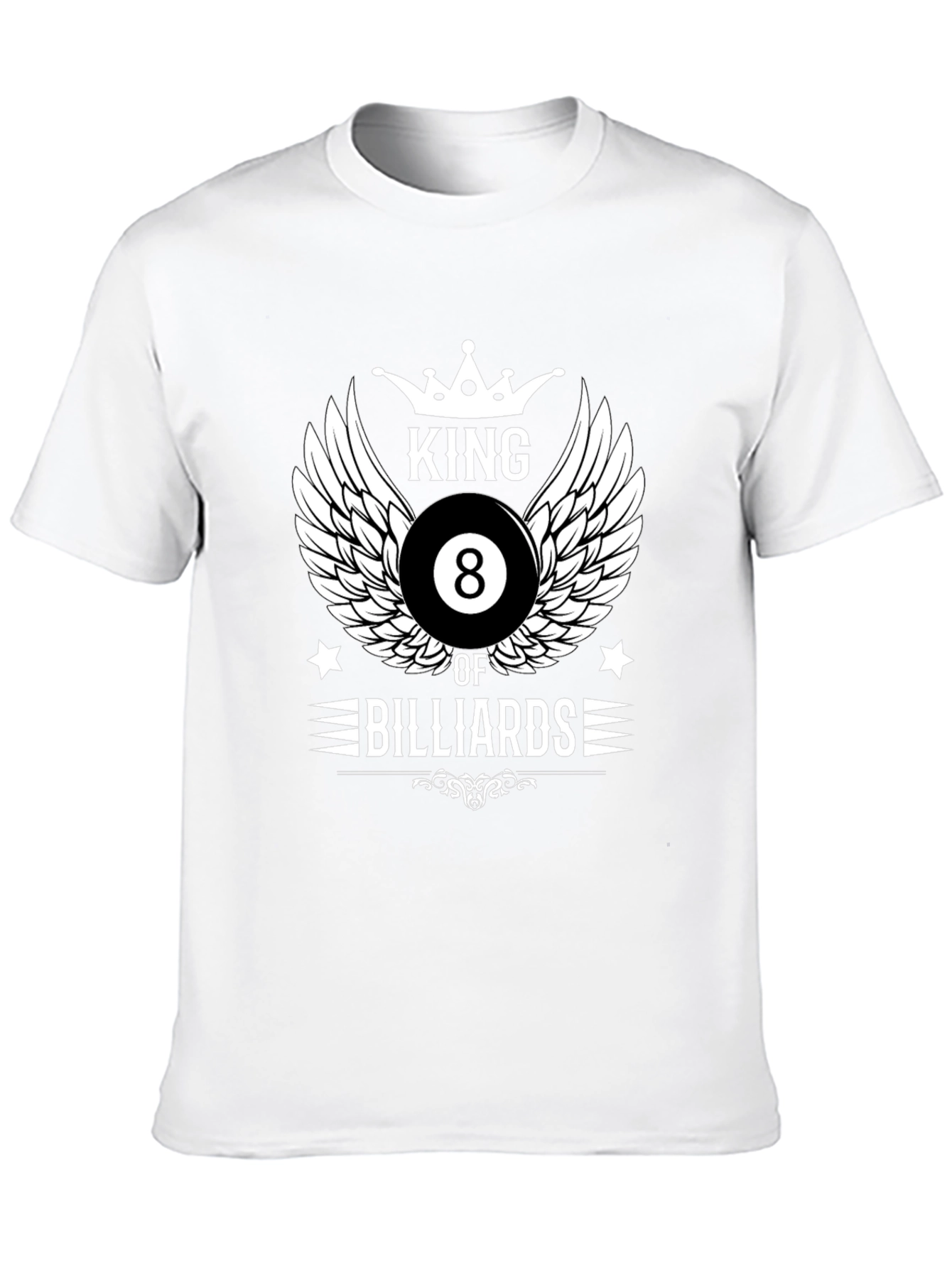 King of Billiards Graphic T-Shirt - Black