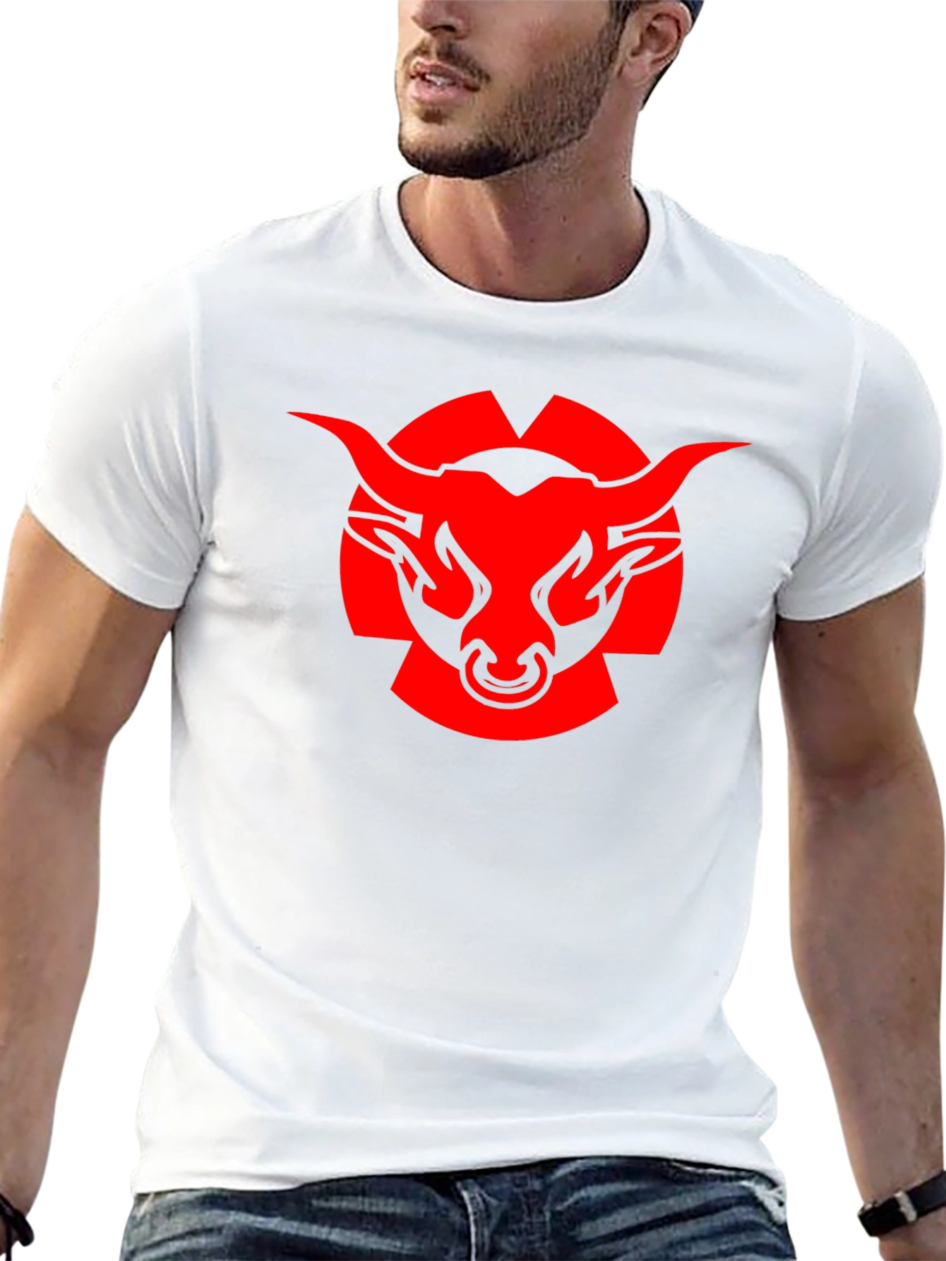Red Bull Graphic Print Black T-Shirt