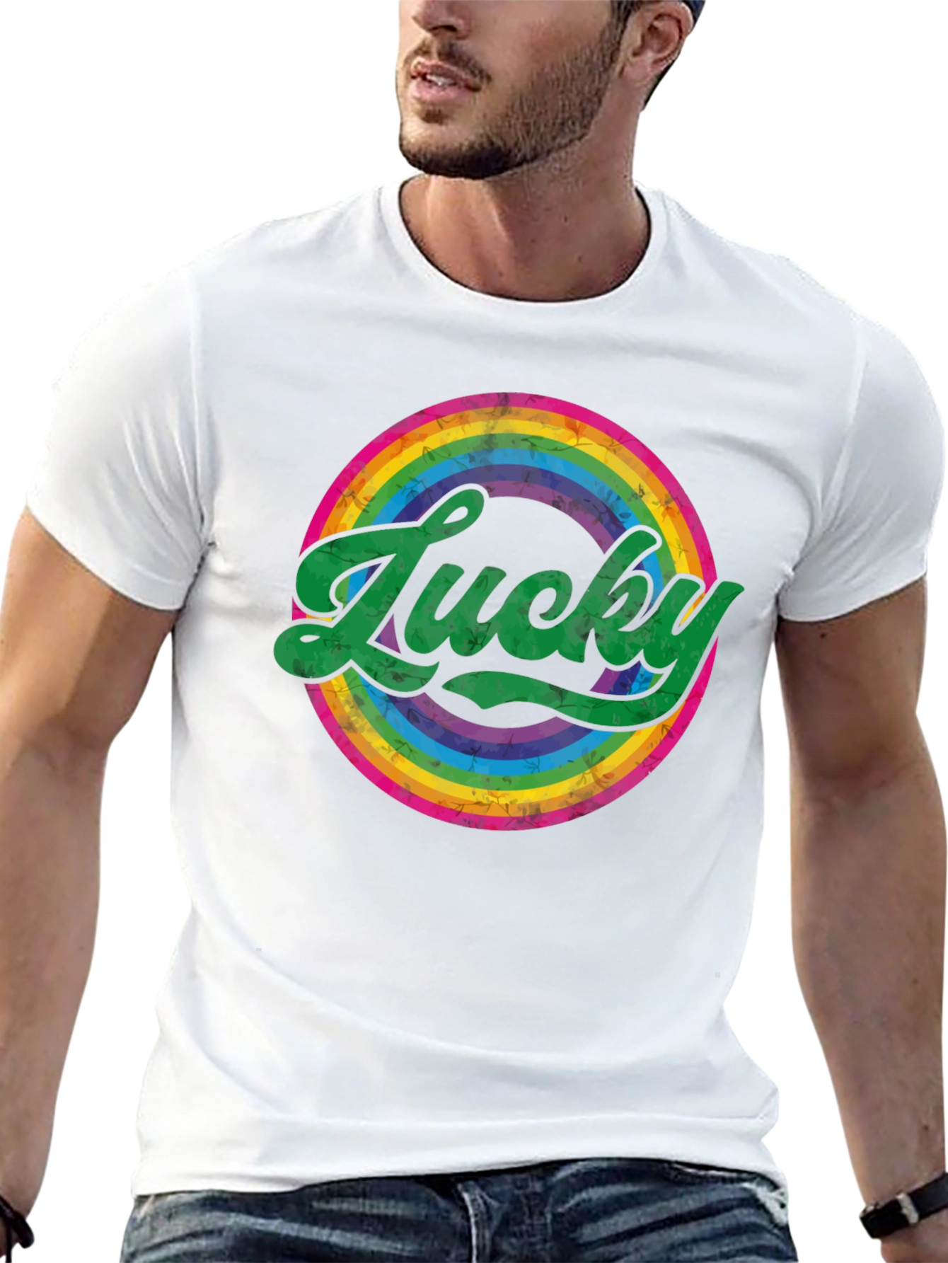 Lucky Rainbow Graphic Tee - St. Patricks Day Shirt