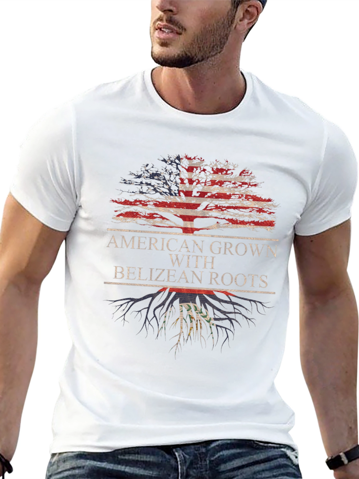 American Grown with Belizean Roots T-Shirt