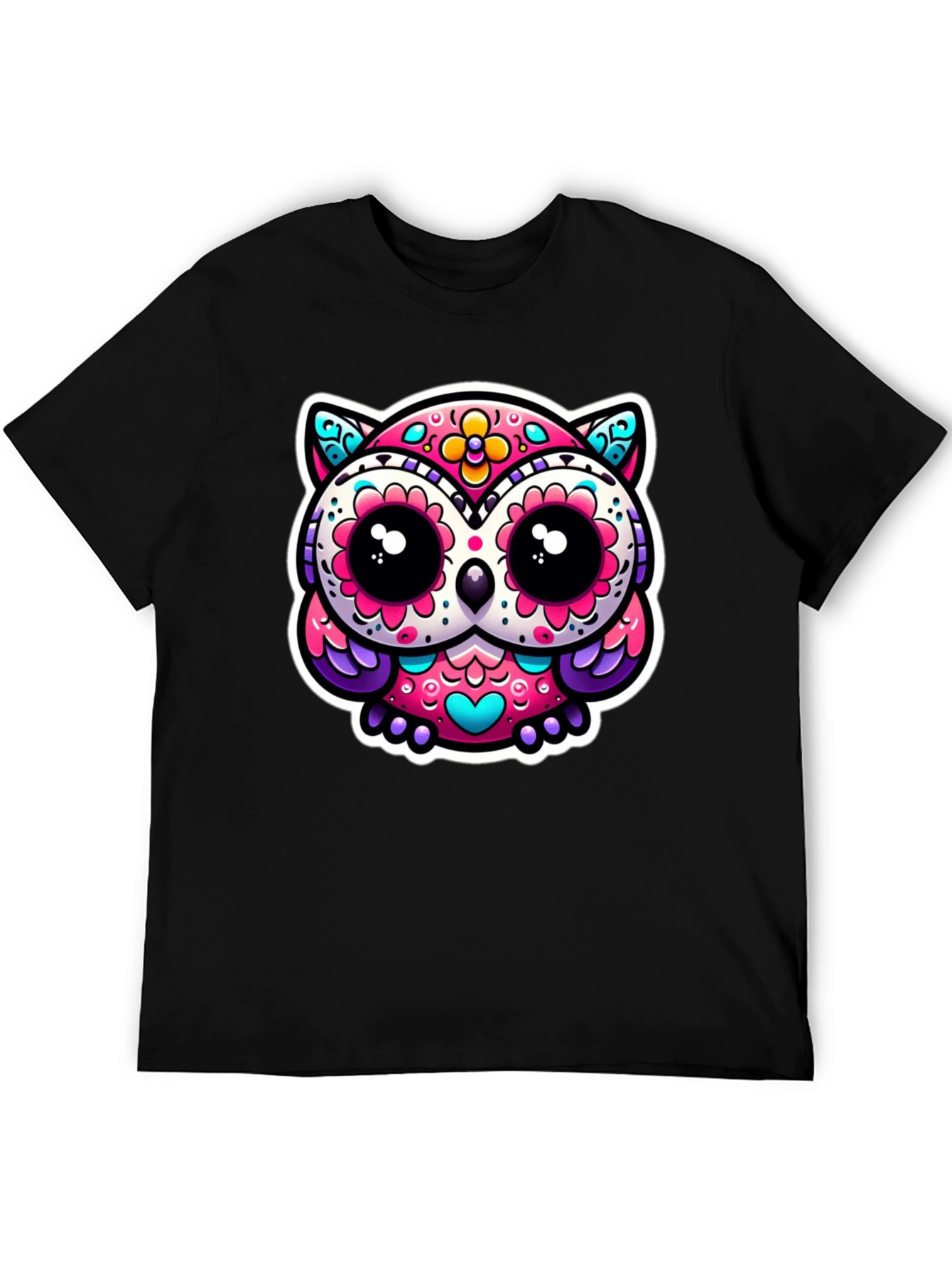 Sugar Skull Owl Graphic Tee