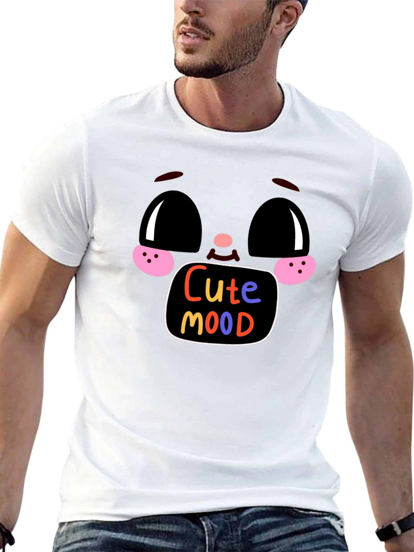 Cute Mood Graphic Tee - Soft Cotton Blend