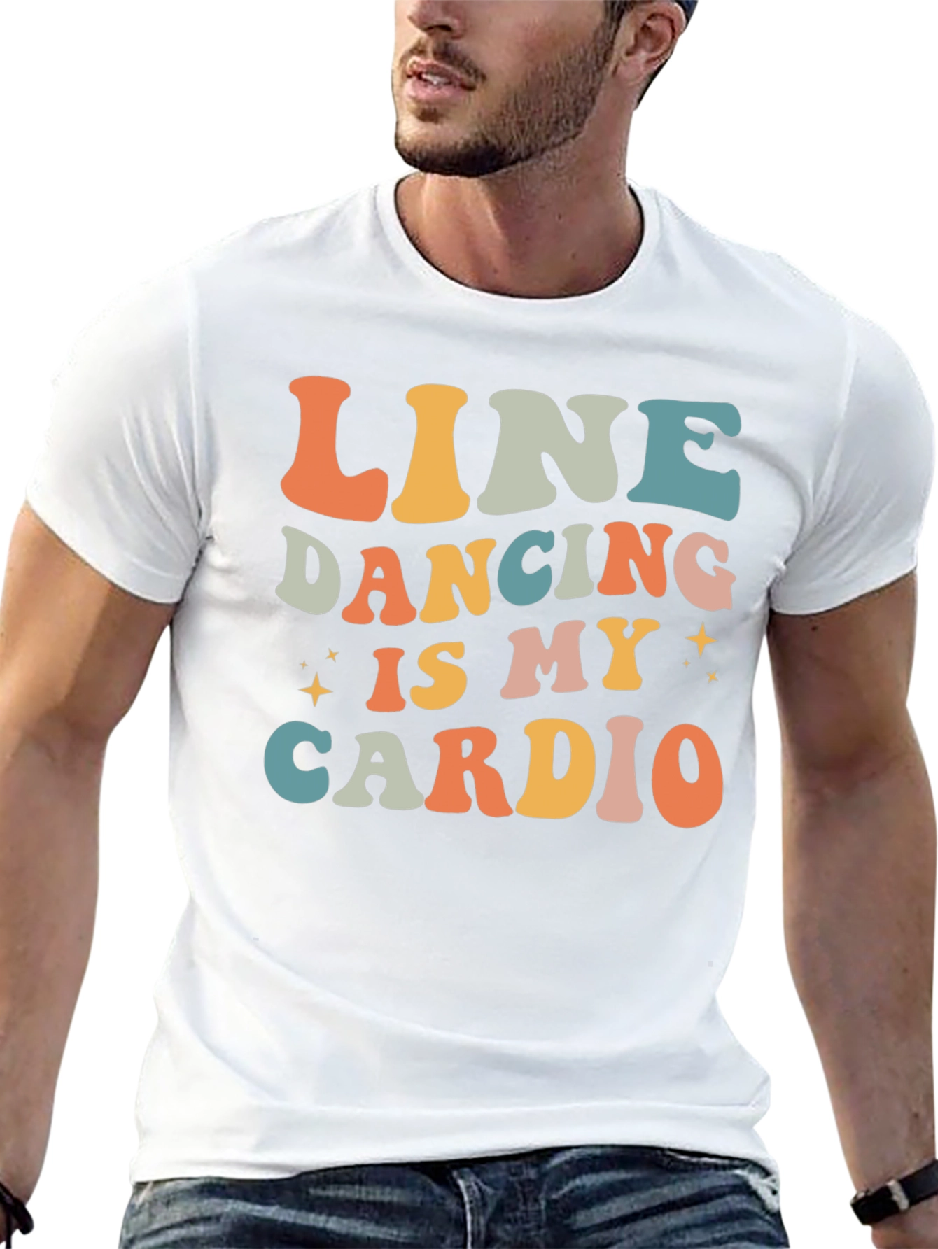 Line Dancing is My Cardio Retro T-Shirt
