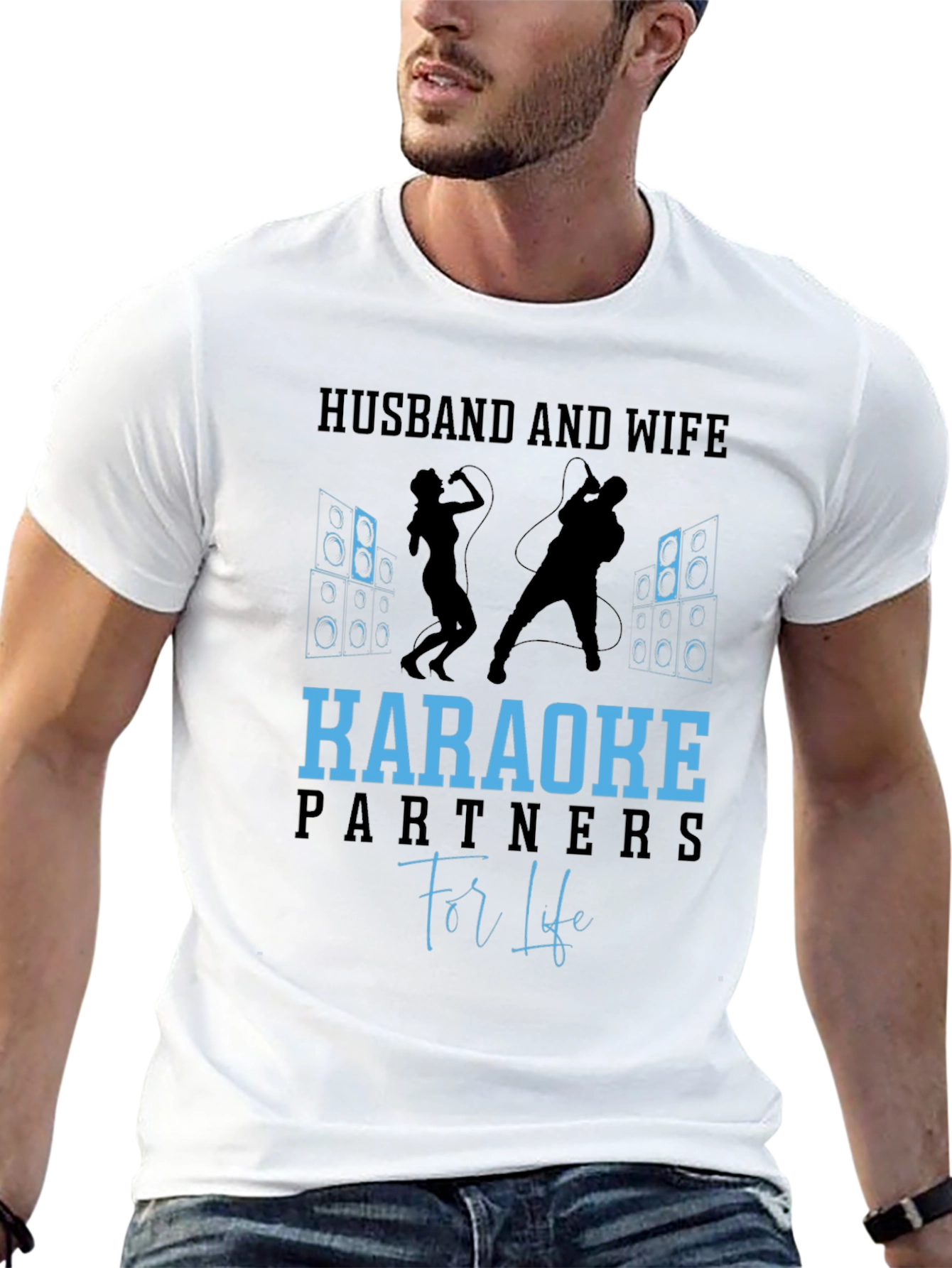 Husband and Wife Karaoke Partners T-Shirt