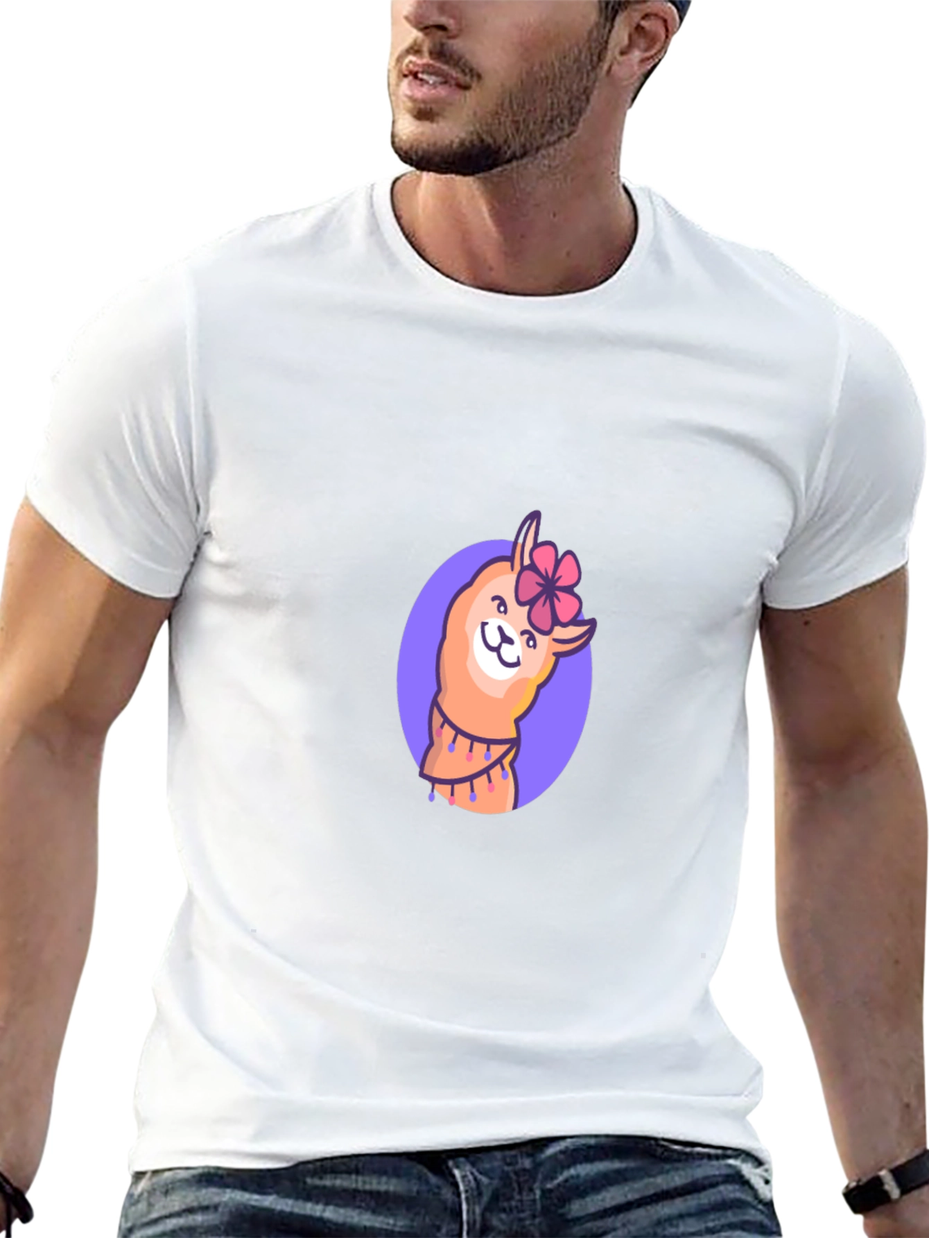 Llama Flower T-Shirt