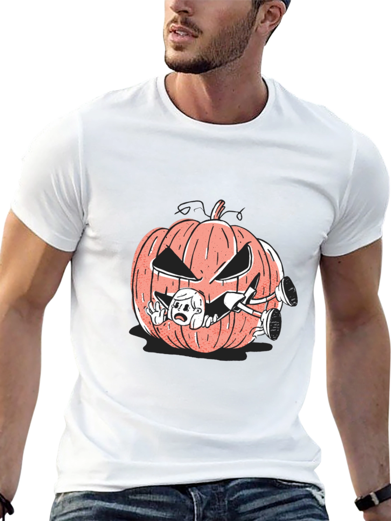 Halloween Pumpkin T-Shirt - Scary & Fun!
