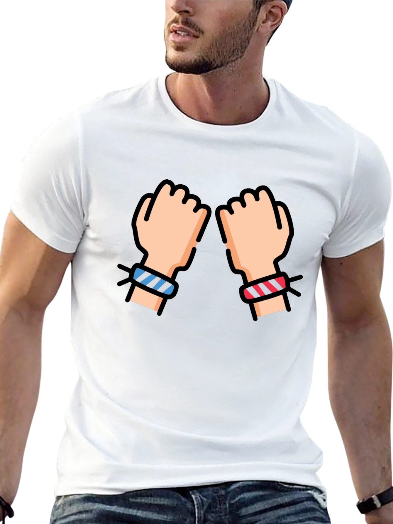 Fist Bump Black T-Shirt
