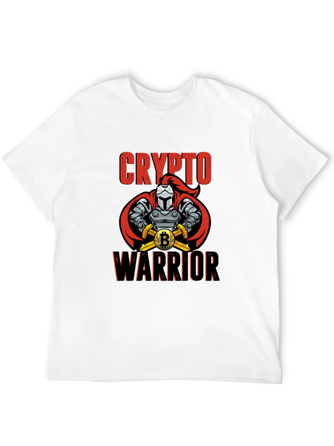 Crypto Warrior Bitcoin T-Shirt - Knight Design