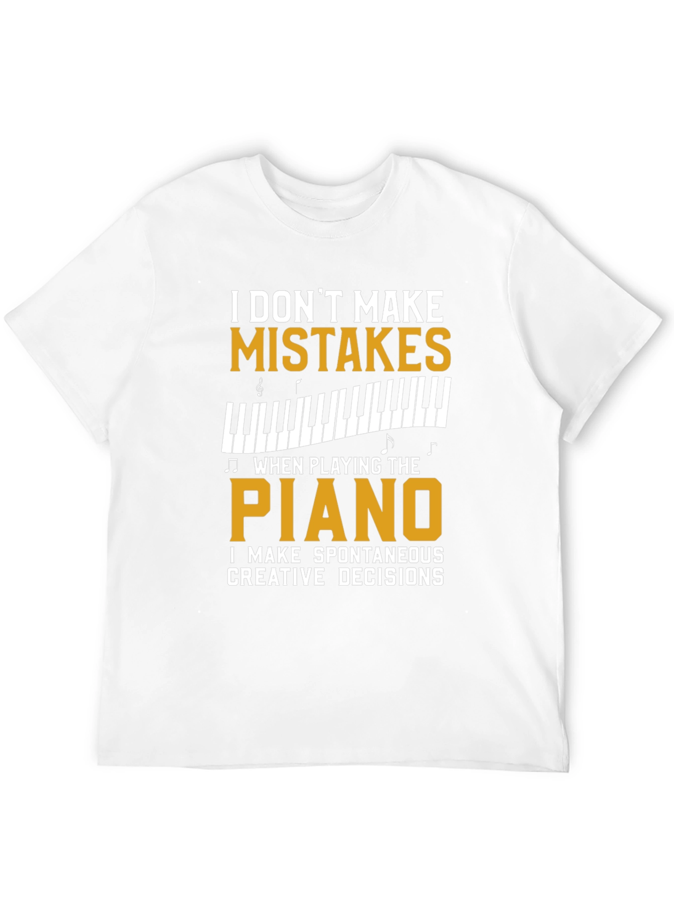 Piano Player T-Shirt - Spontaneous Creative Decisions