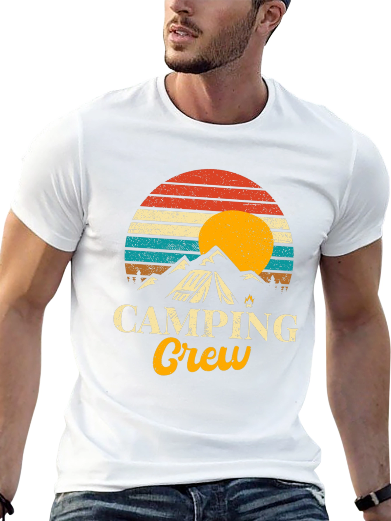 Camping Crew Retro Graphic Tee
