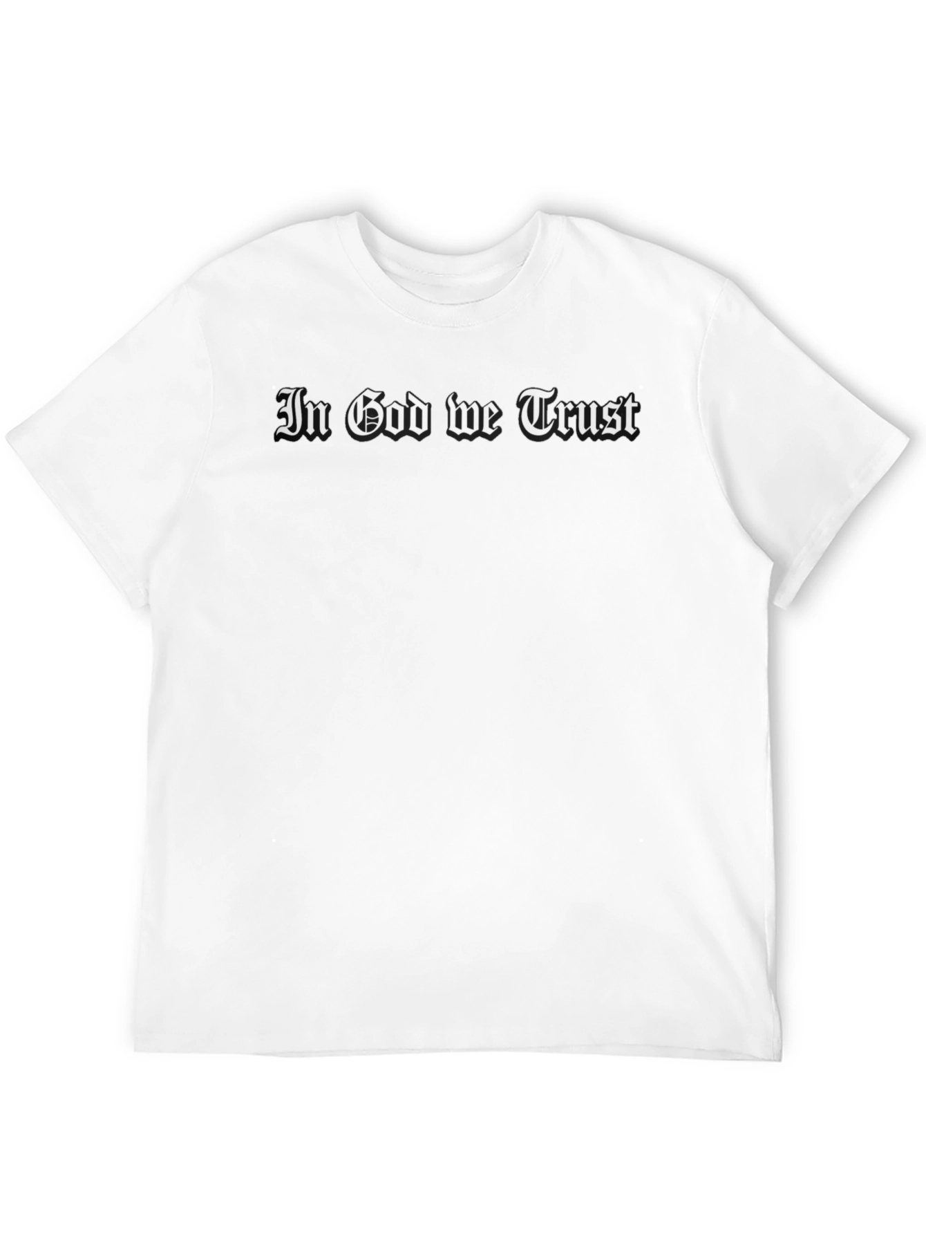 In God We Trust Black Graphic T-Shirt