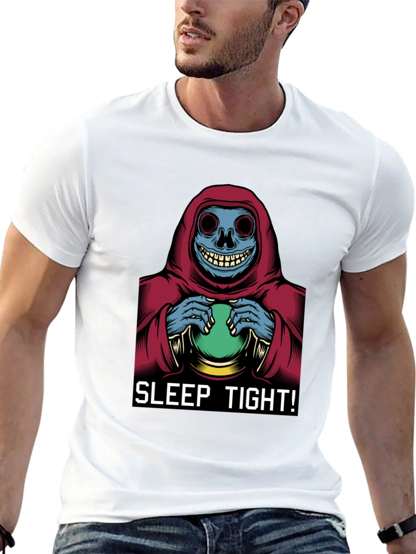 Sleep Tight T-Shirt - Grim Reaper Graphic Tee