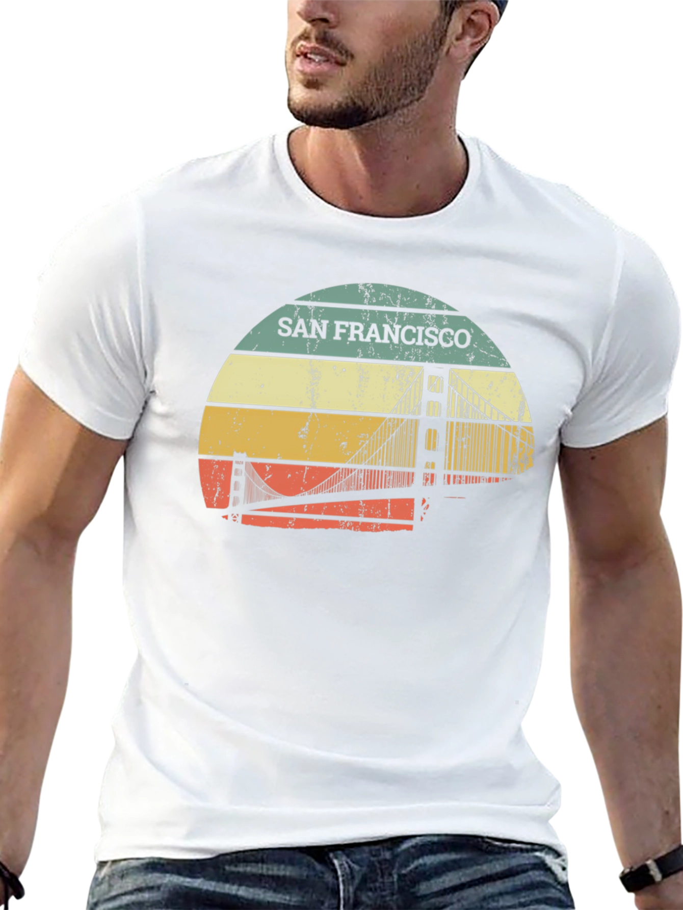 Retro San Francisco Bridge T-Shirt