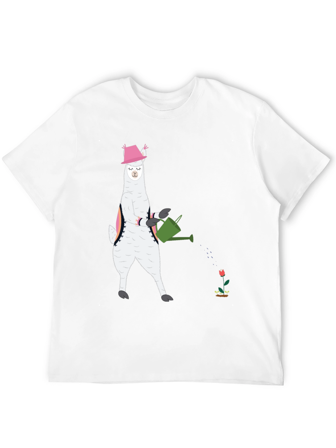 Llama Gardening T-Shirt - Cute Animal Tee