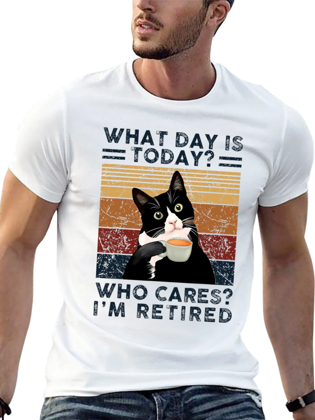 Funny Retired Cat T-Shirt