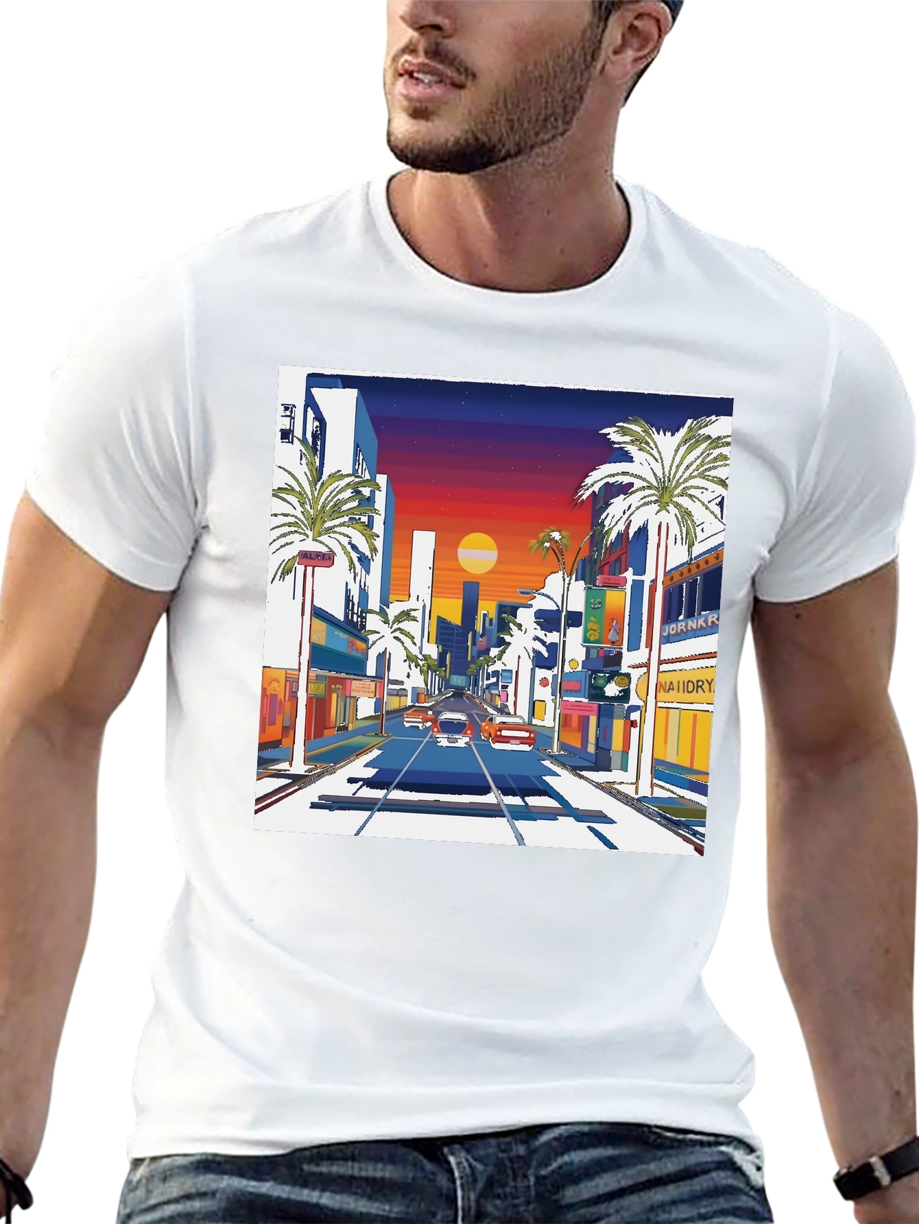 Retro Sunset Drive T-Shirt