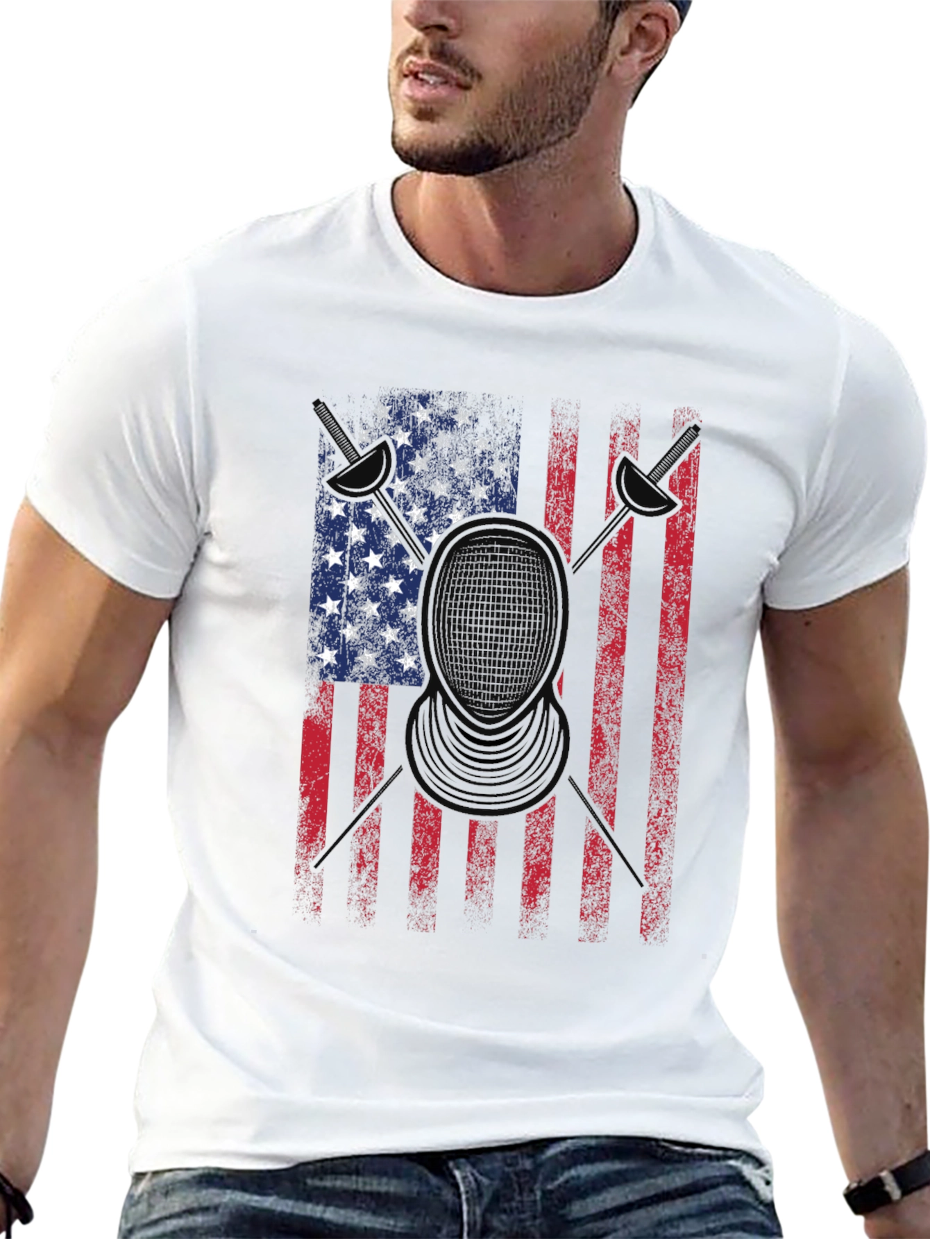 American Flag Drummer T-Shirt