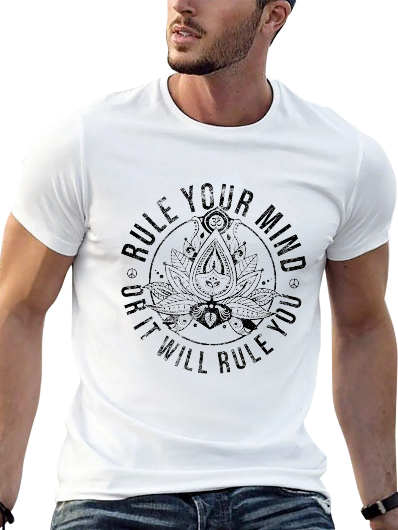 Rule Your Mind Graphic Tee - Black