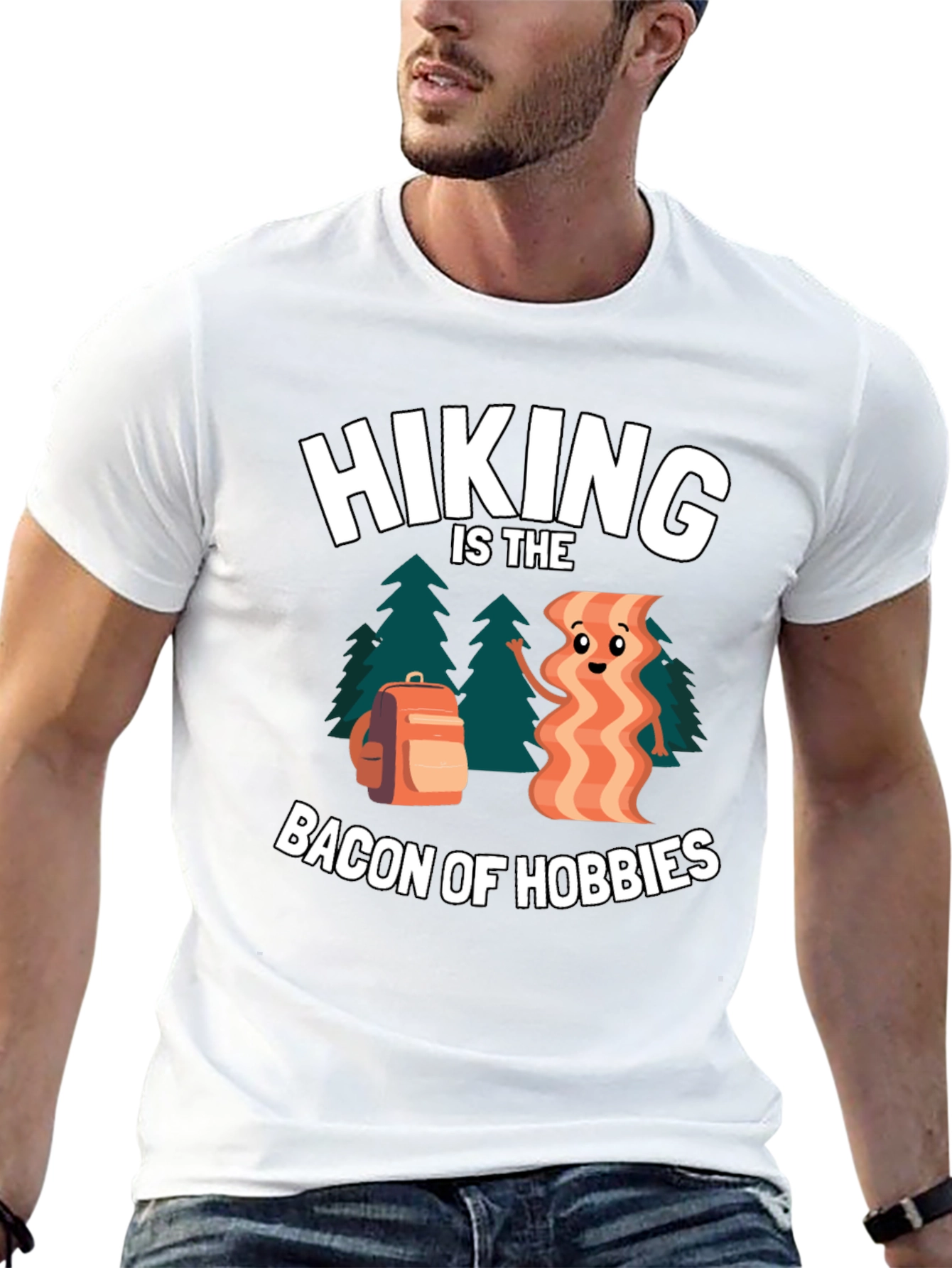 Hiking Bacon of Hobbies T-Shirt
