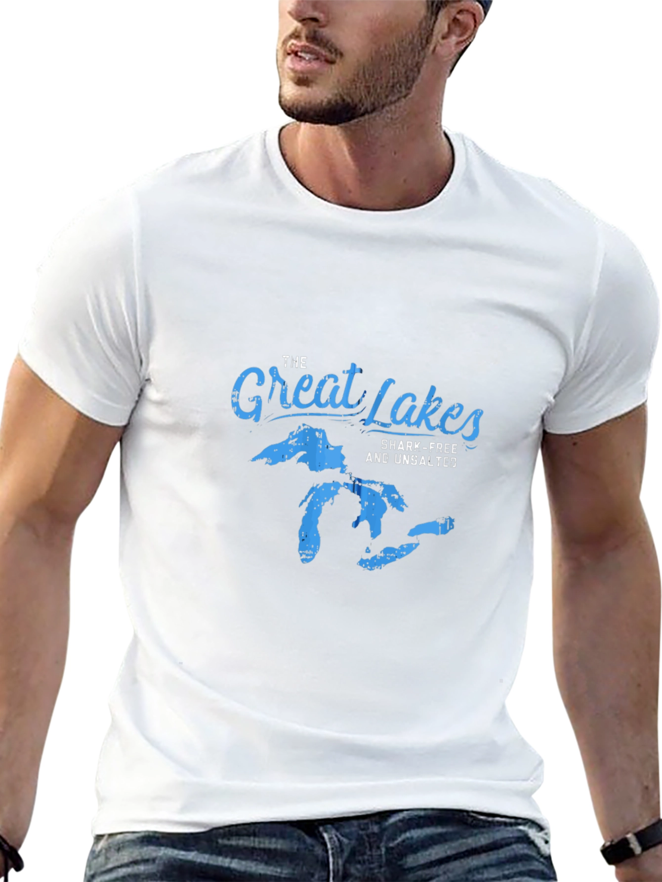 Great Lakes T-Shirt - Shark-Free & Unsalted