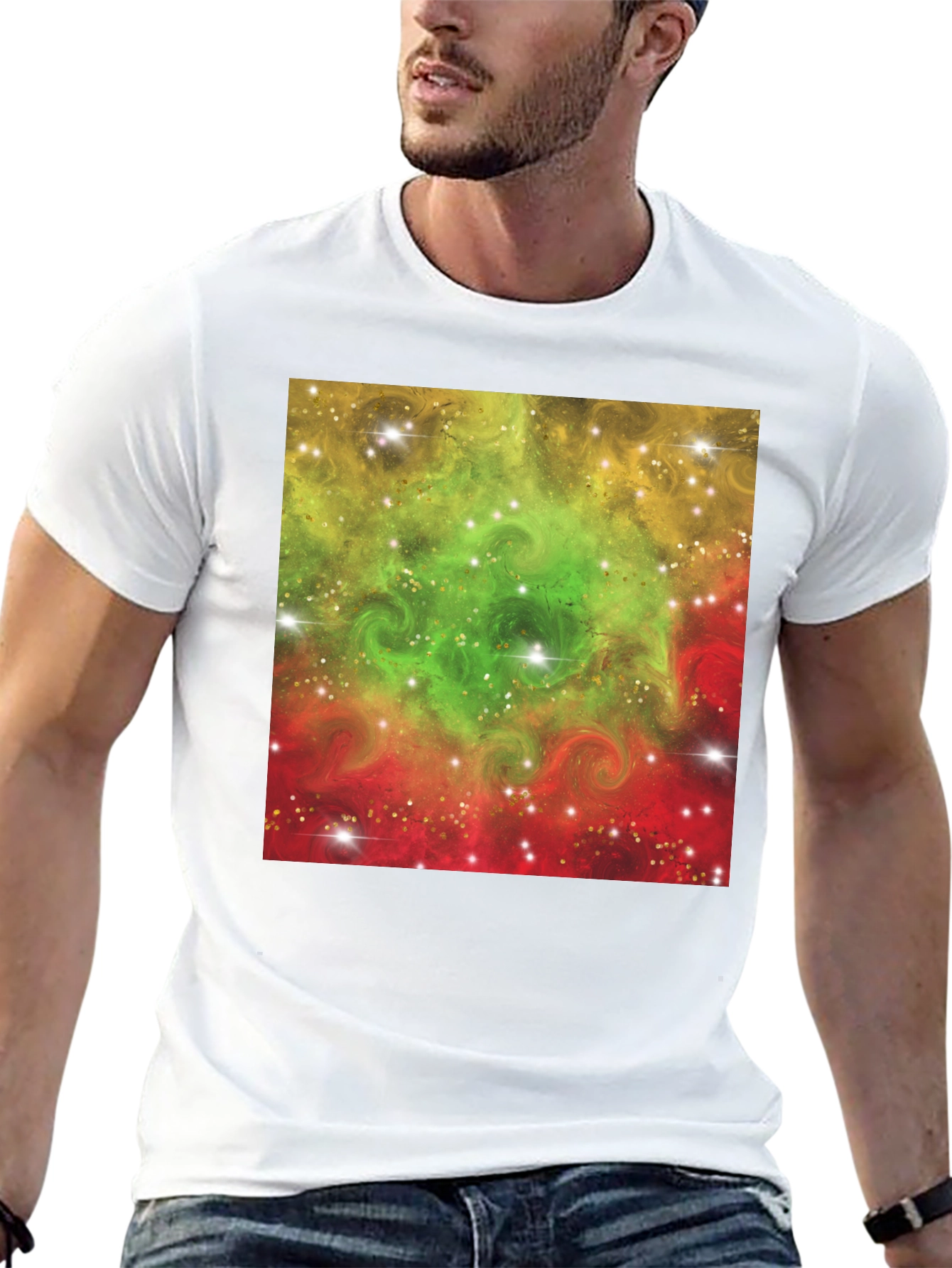 Nebula Design Black T-Shirt