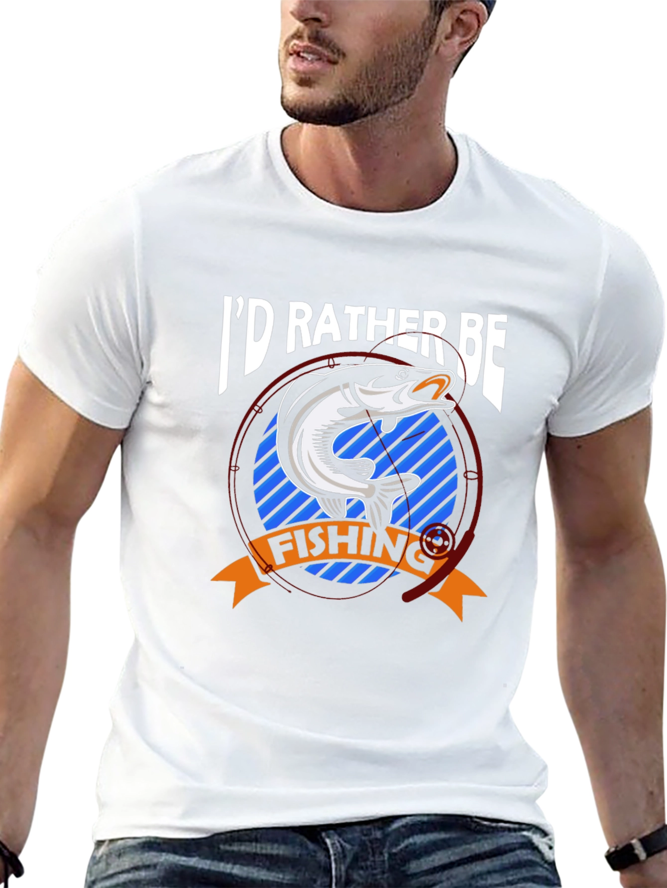 Id Rather Be Fishing T-Shirt - Bass Graphic Tee
