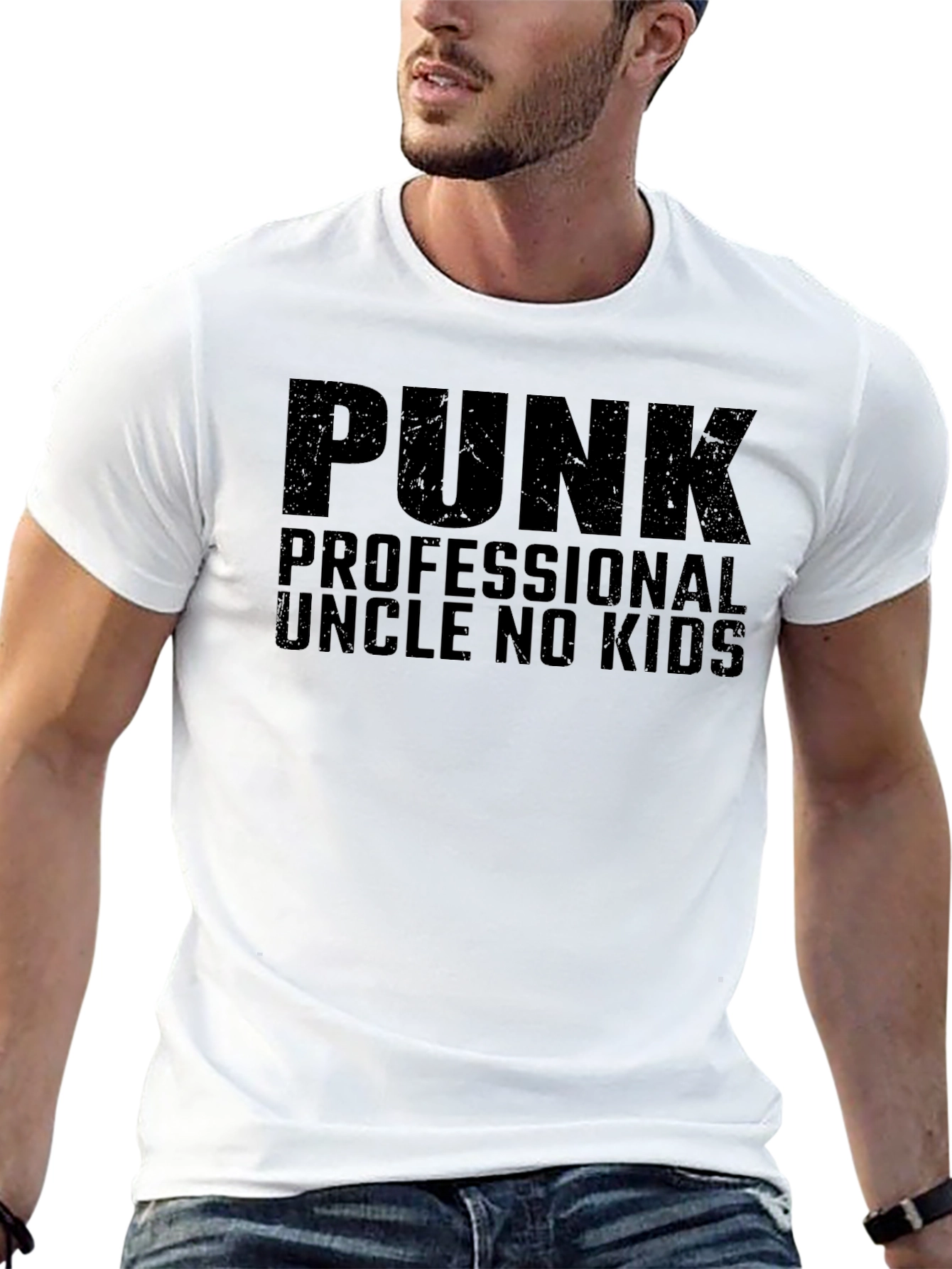 Punk Professional Uncle No Kids T-Shirt