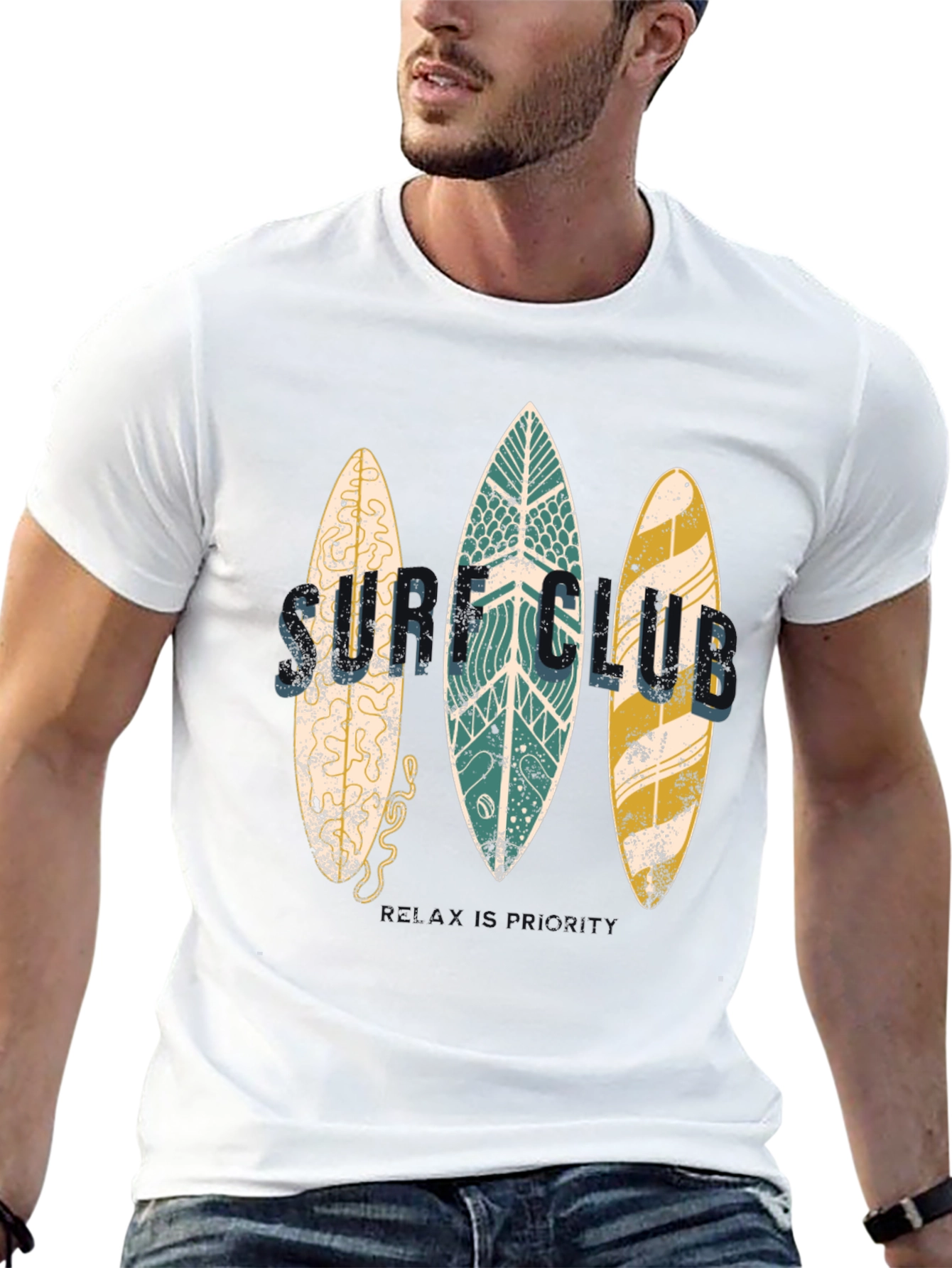 Surf Club Graphic Tee - Beach Vibes