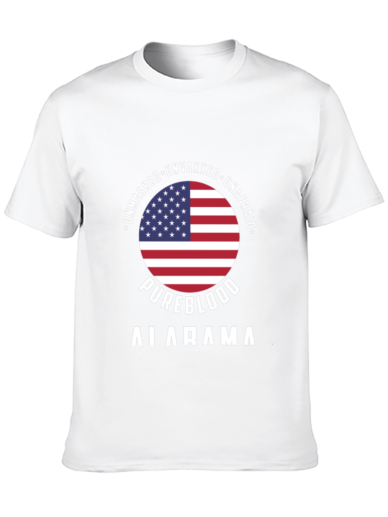 Unmasked Unvaxxed Unafraid Pureblood Alabama T-Shirt