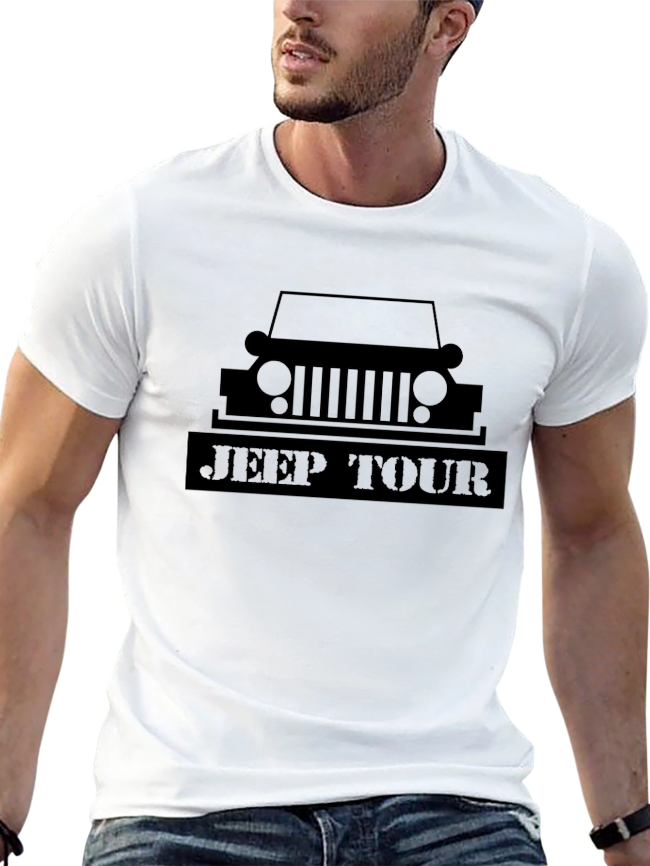 Jeep Tour Black Graphic Tee for Adventure Seekers