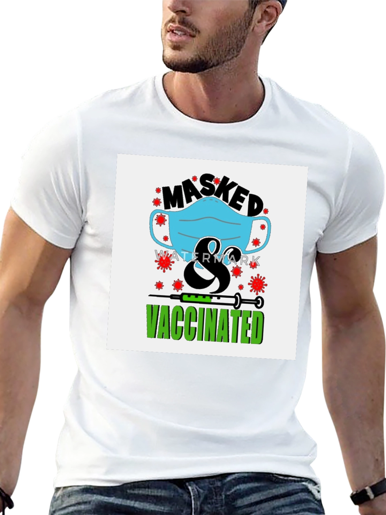 Masked & Vaccinated Graphic Tee