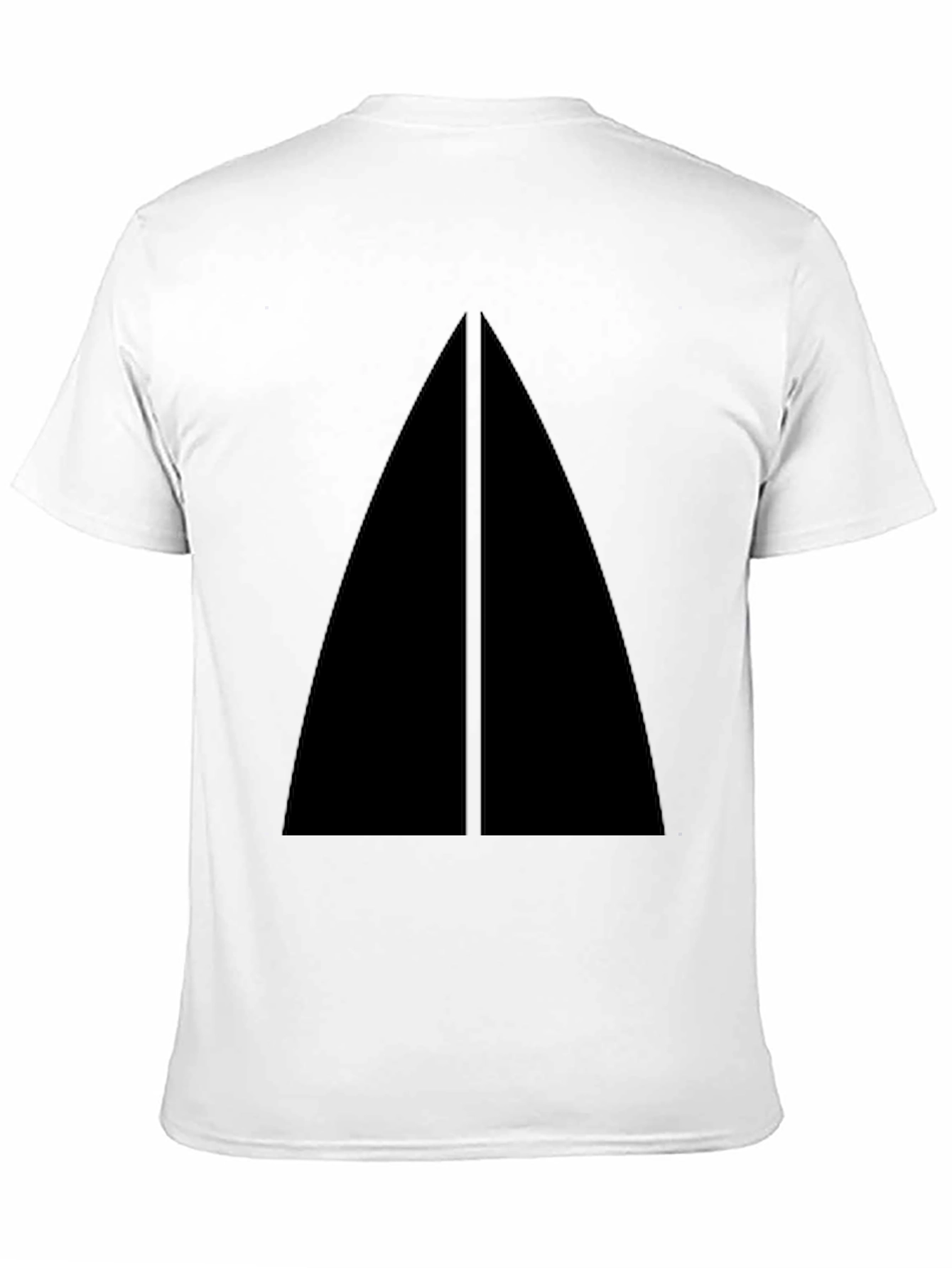 Minimalist Black Triangle Graphic T-Shirt