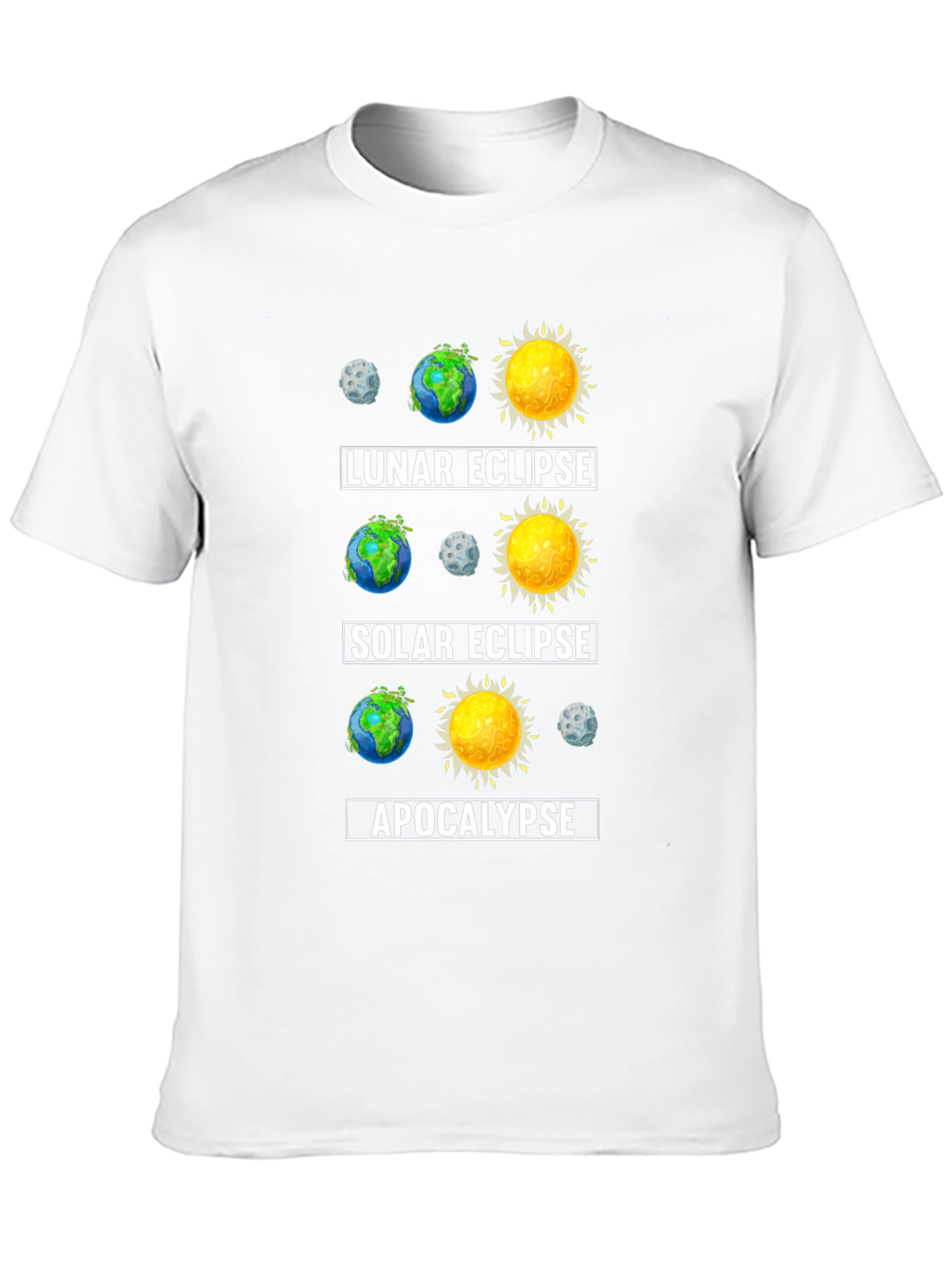 Eclipse Apocalypse T-Shirt - Space Humor Tee