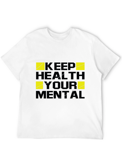 Keep Your Mental Health T-Shirt - Black Graphic Tee