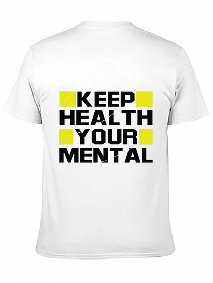 Keep Your Mental Health T-Shirt - Black Graphic Tee