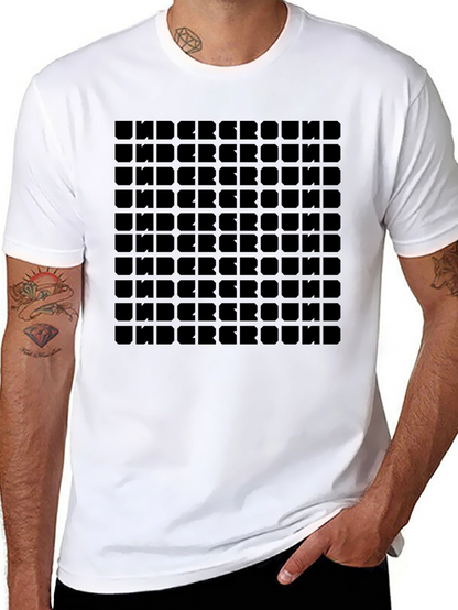 Underground Grid Graphic T-Shirt - Soft Cotton Blend