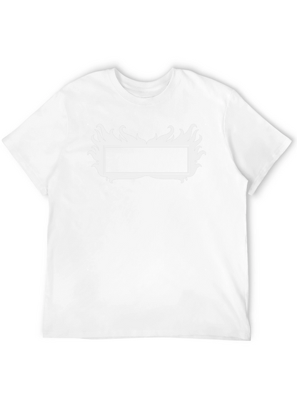 Black T-Shirt with Flames Graphic