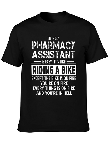 Pharmacy Assistant Riding a Bike T-Shirt