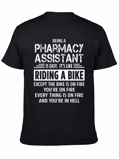 Pharmacy Assistant Riding a Bike T-Shirt