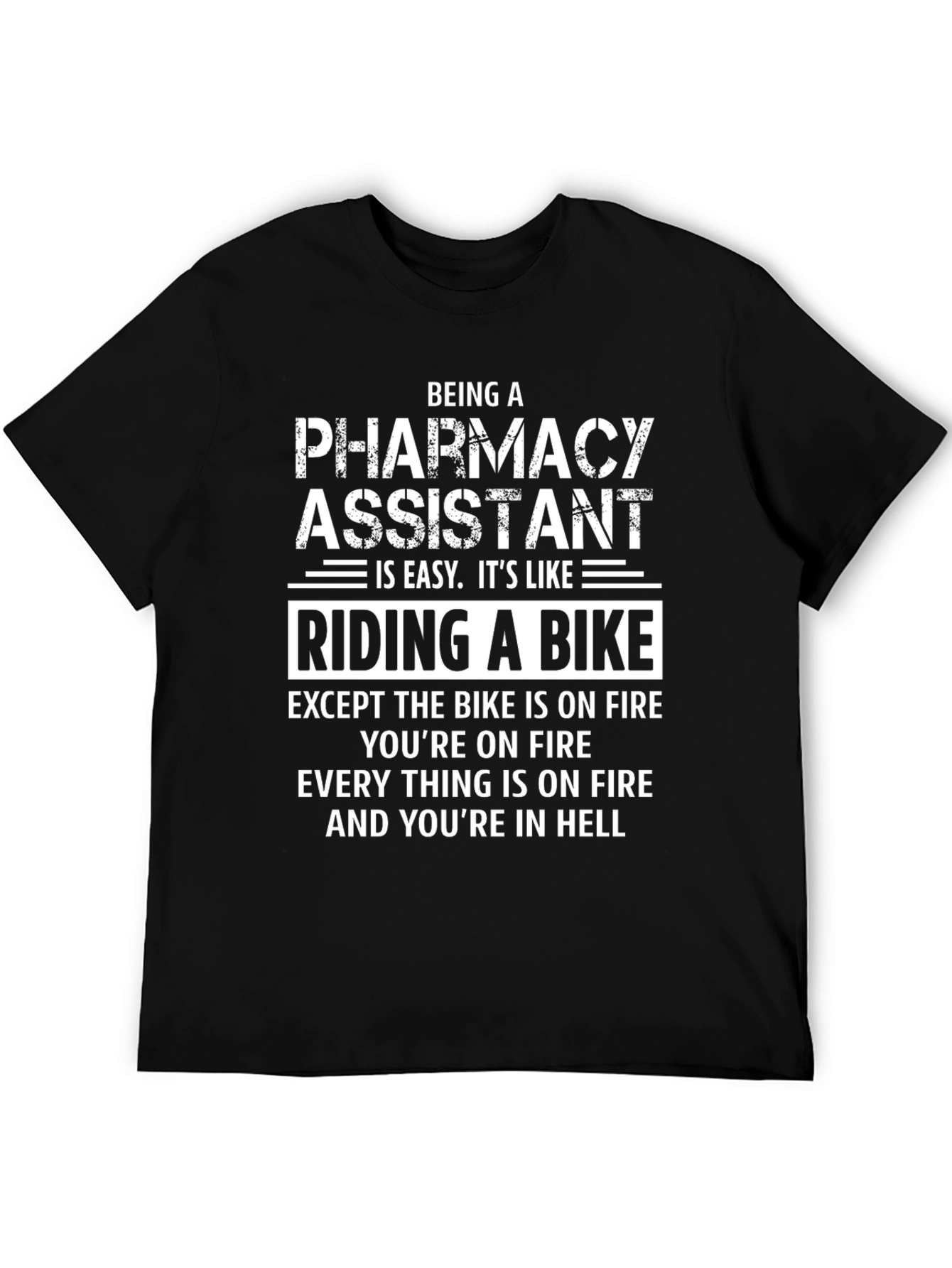 Pharmacy Assistant Riding a Bike T-Shirt