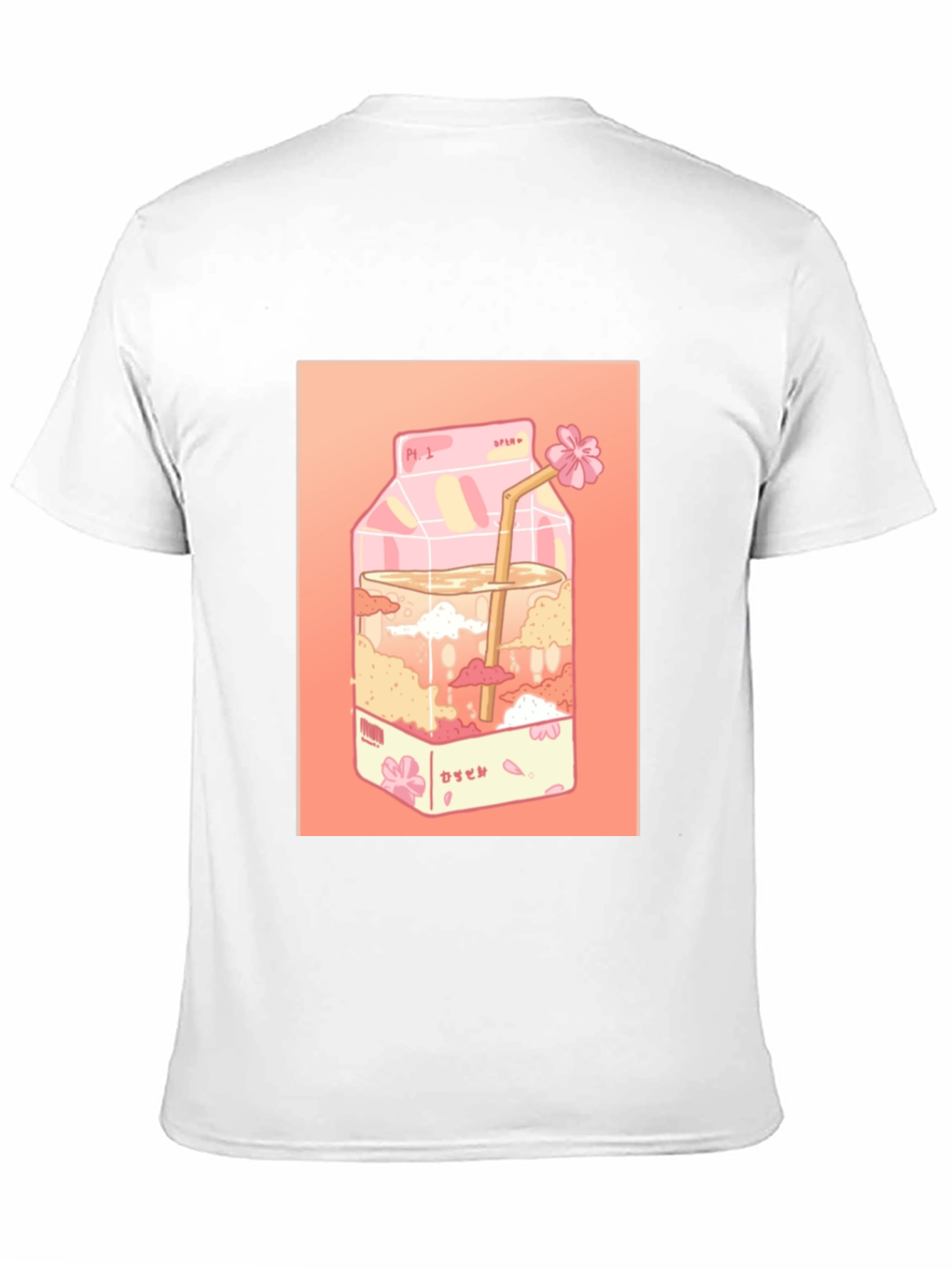 Kawaii Milk Carton Graphic Tee - Anime Aesthetic